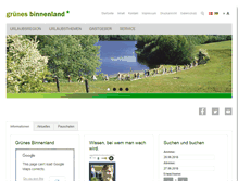 Tablet Screenshot of gruenes-binnenland.de